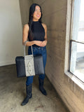 Gigi Diamond Two Tone Tote