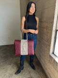 Gigi Diamond Two Tone Tote