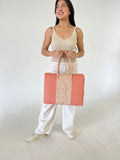 Gigi Diamond Two Tone Tote