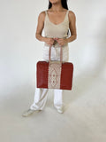 Gigi Diamond Two Tone Tote