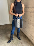 Ale Diamond Two Tone Tote