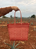 Ale Terracotta & Salmon Azulejo Tote