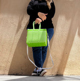 Gigi Green Apple Gingham Tote