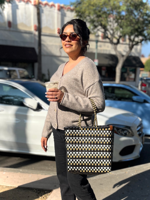 The Zipped Edit - Checkered Neutral