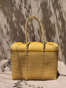Gigi Mustard Gingham Tote